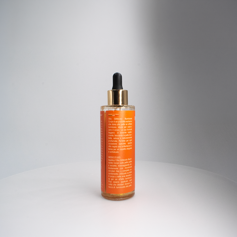 OLIO GLITTERATO ILLUMINANTE VISO CORPO POST ABBRONZATURA
