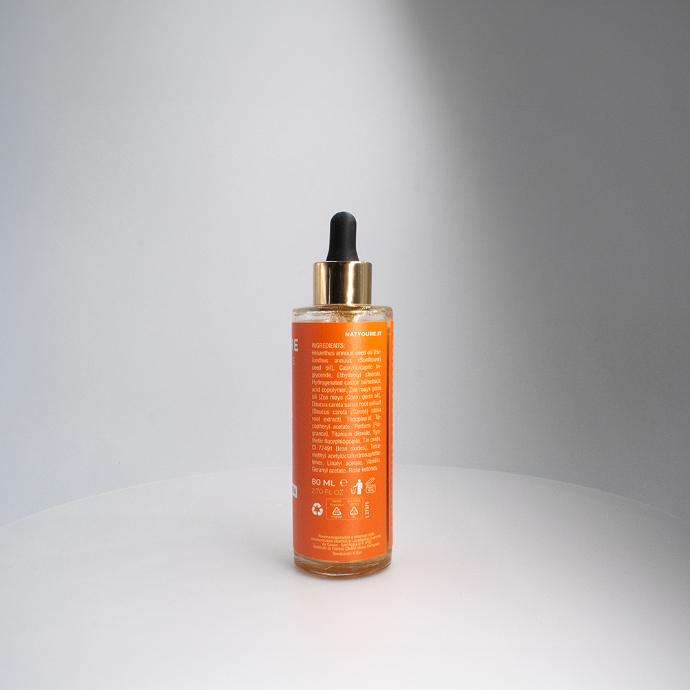 OLIO GLITTERATO ILLUMINANTE VISO CORPO POST ABBRONZATURA