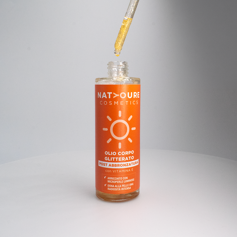 OLIO GLITTERATO ILLUMINANTE VISO CORPO POST ABBRONZATURA