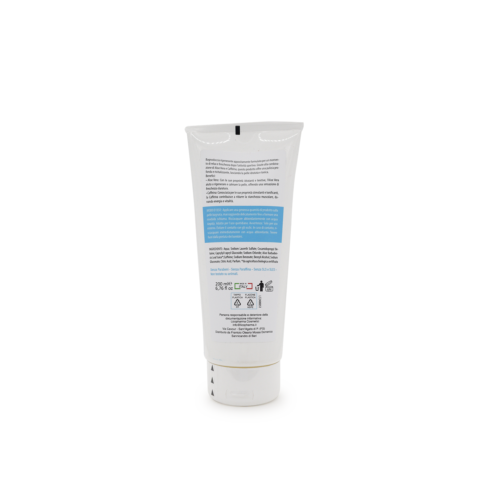 Bagnoschiuma Antibatterico Rigenerante Doposport Bio