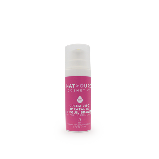 Crema Viso Idratante Riequilibrante Bio Per Pelli Normali e Miste