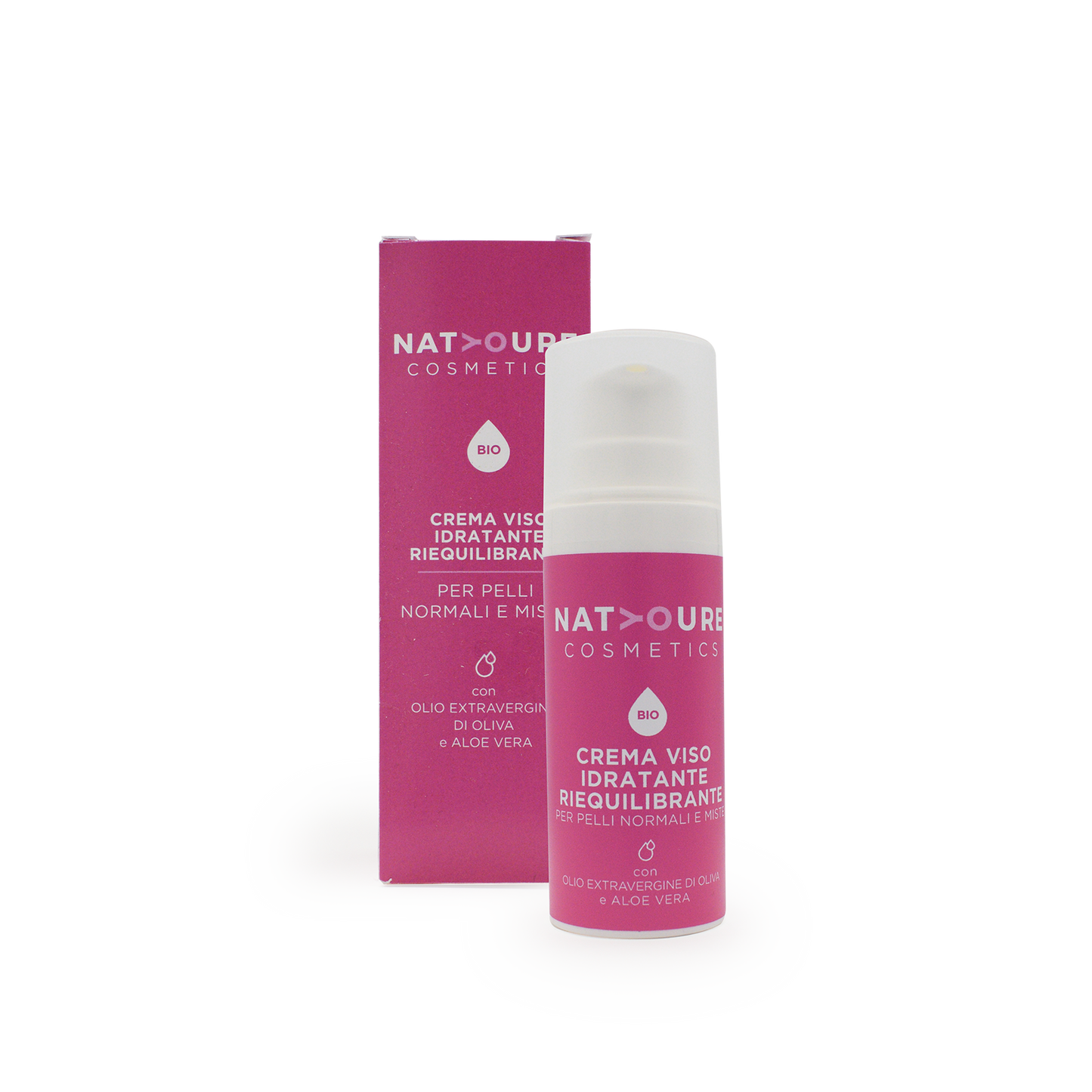 Crema Viso Idratante Riequilibrante Bio Per Pelli Normali e Miste
