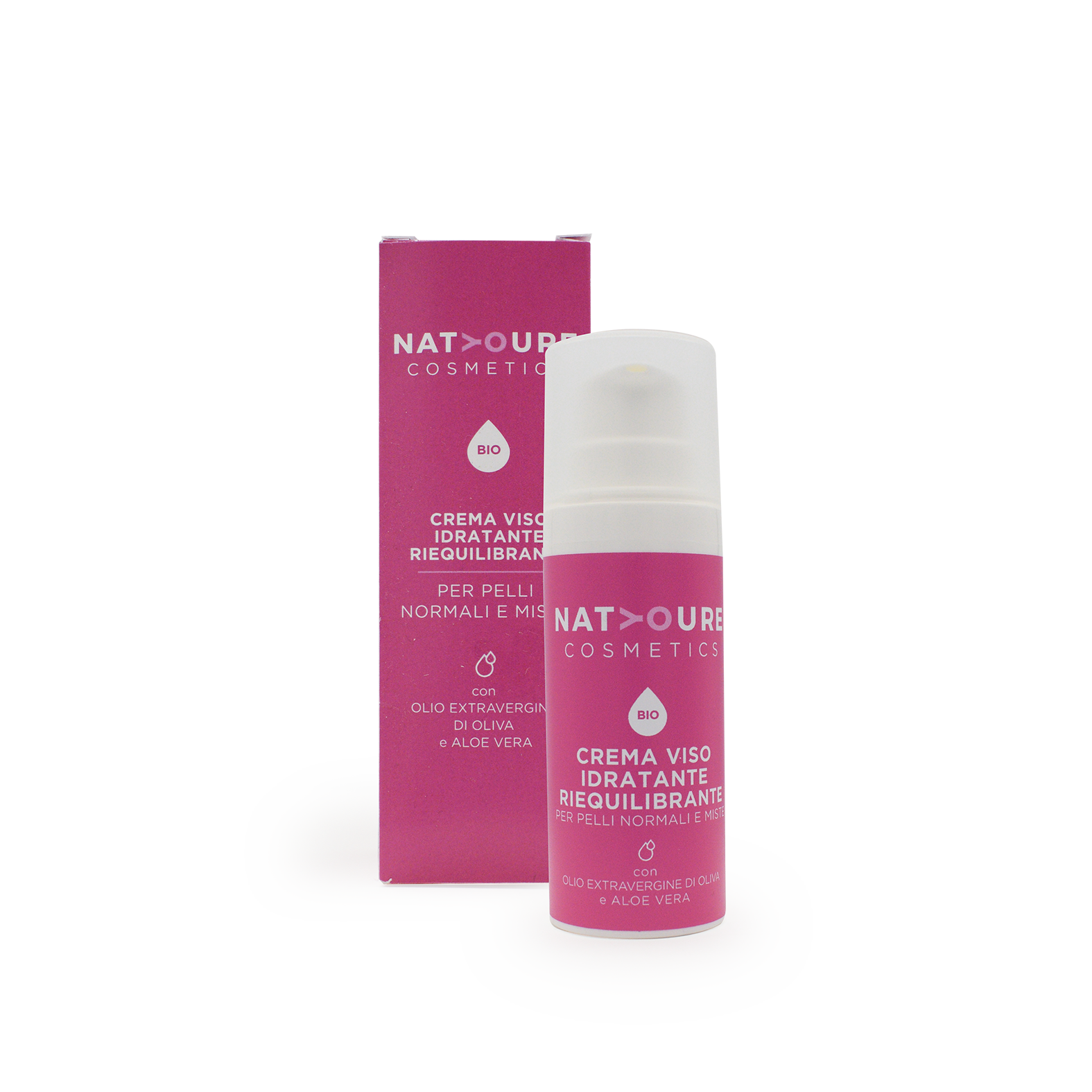 Crema Viso Idratante Riequilibrante Bio Per Pelli Normali e Miste