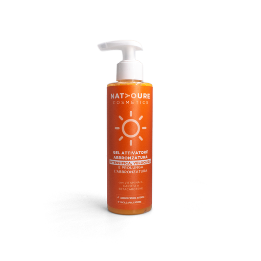 Gel attivatore di abbronzatura con carota e betacarotene