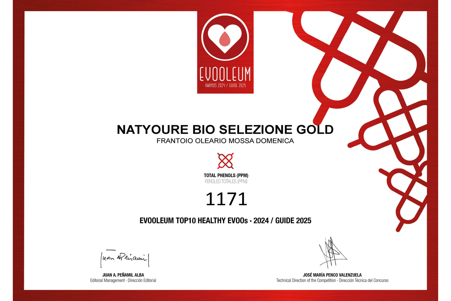 Olio Evo Bio Extravergine di Oliva Selezione GOLD
