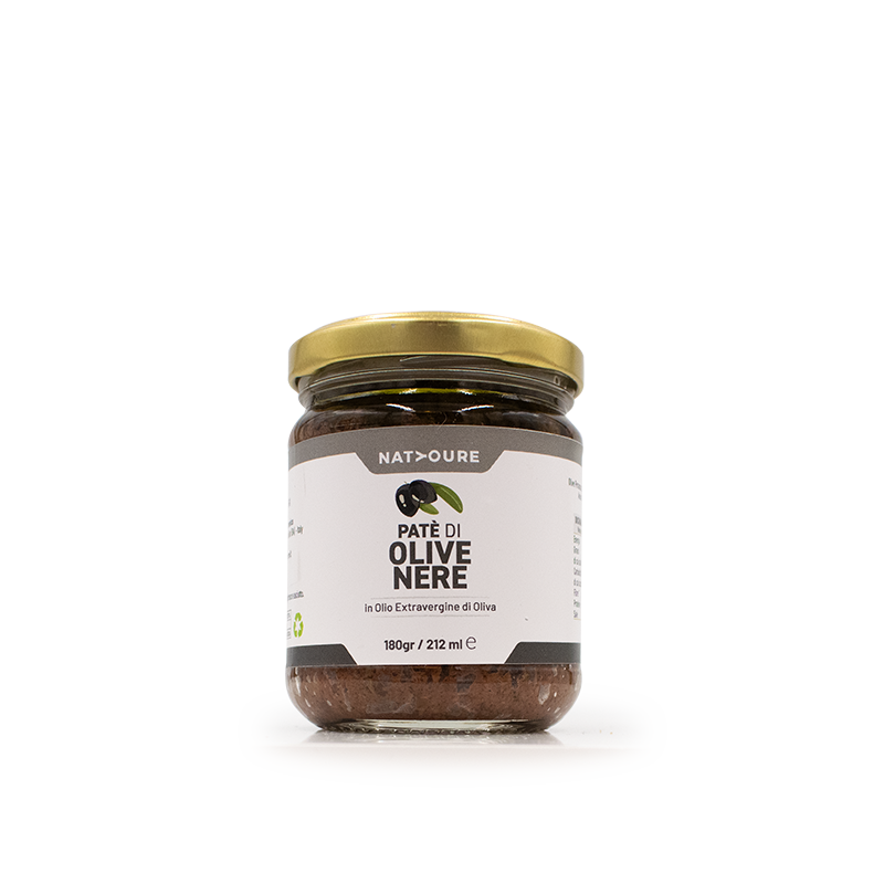 Patè di Olive Nere in Olio Evo