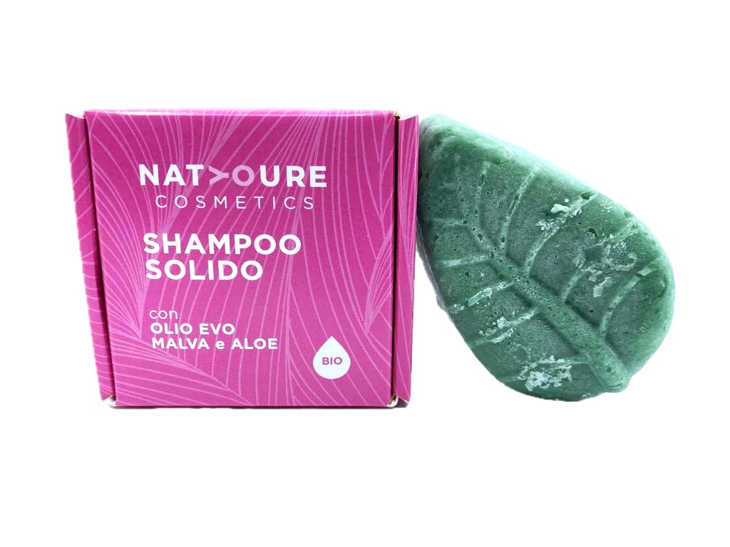 Shampoo Solido Bio Olio Evo, Malva e Aloe
