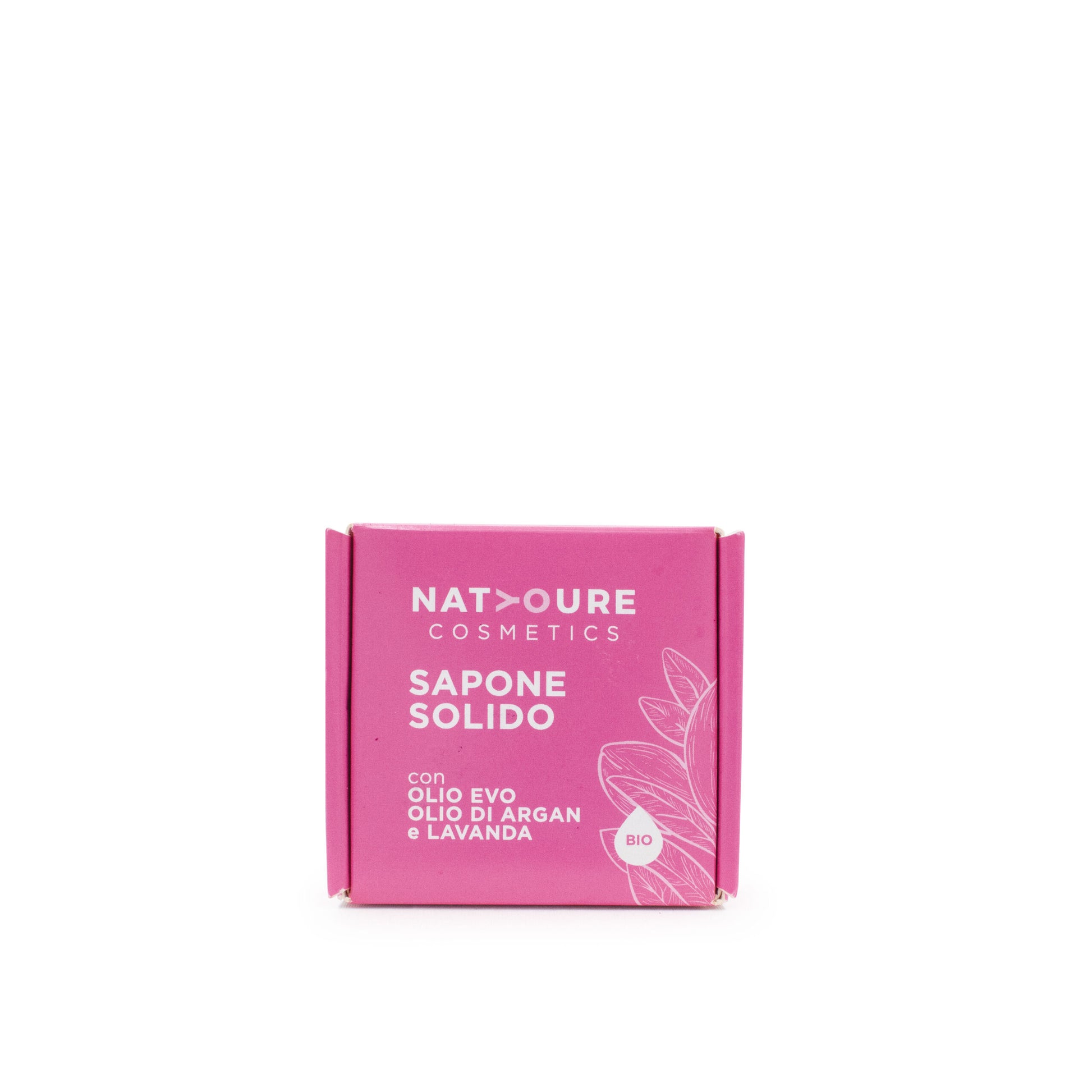 Sapone Solido Bio Olio Evo, Argan e Fiori di Lavanda