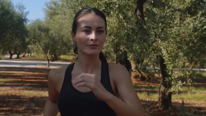 Allenamento tra gli ulivi
